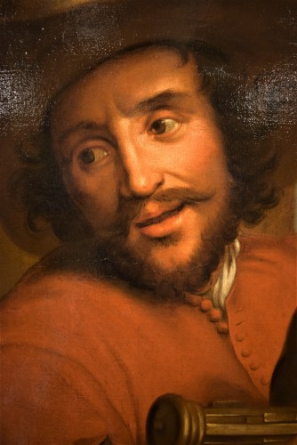 Portrait of François Langlois,  Flamish school 17th century - 